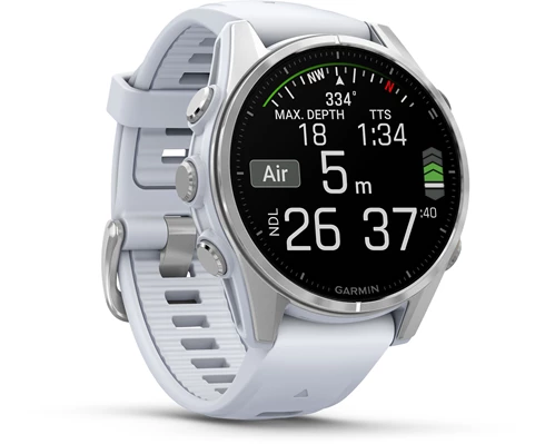 Garmin Fenix 8 AMOLED 43mm, SS/Whitestone