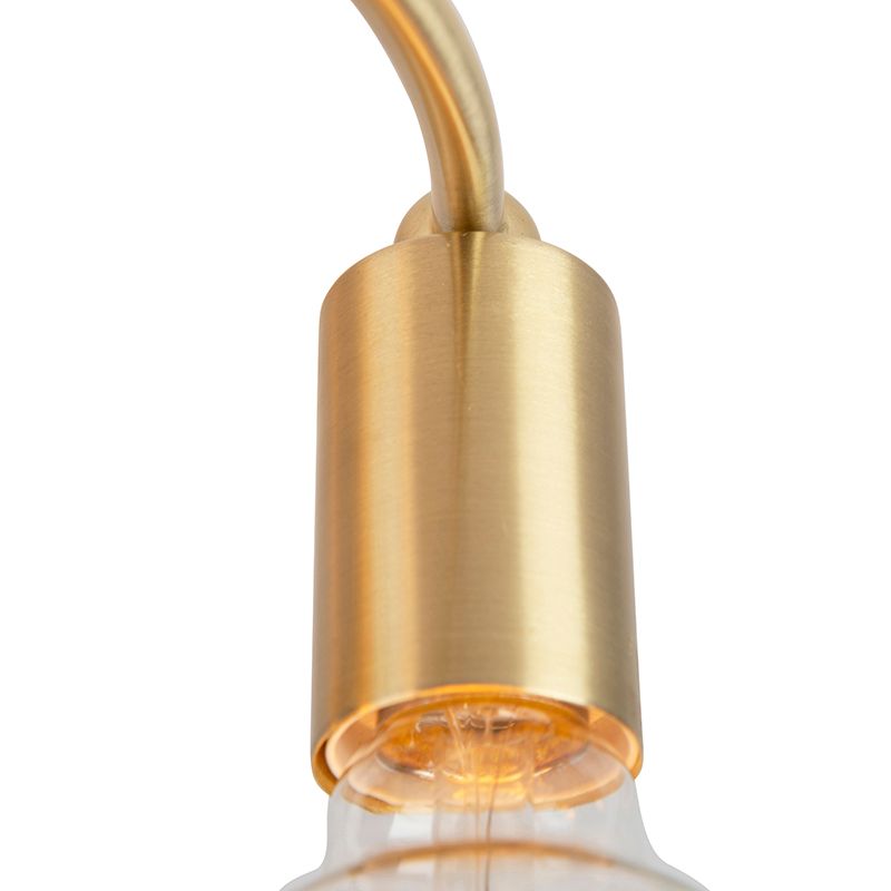 Art Deco plafondlamp messing 4-lichts - Facile
