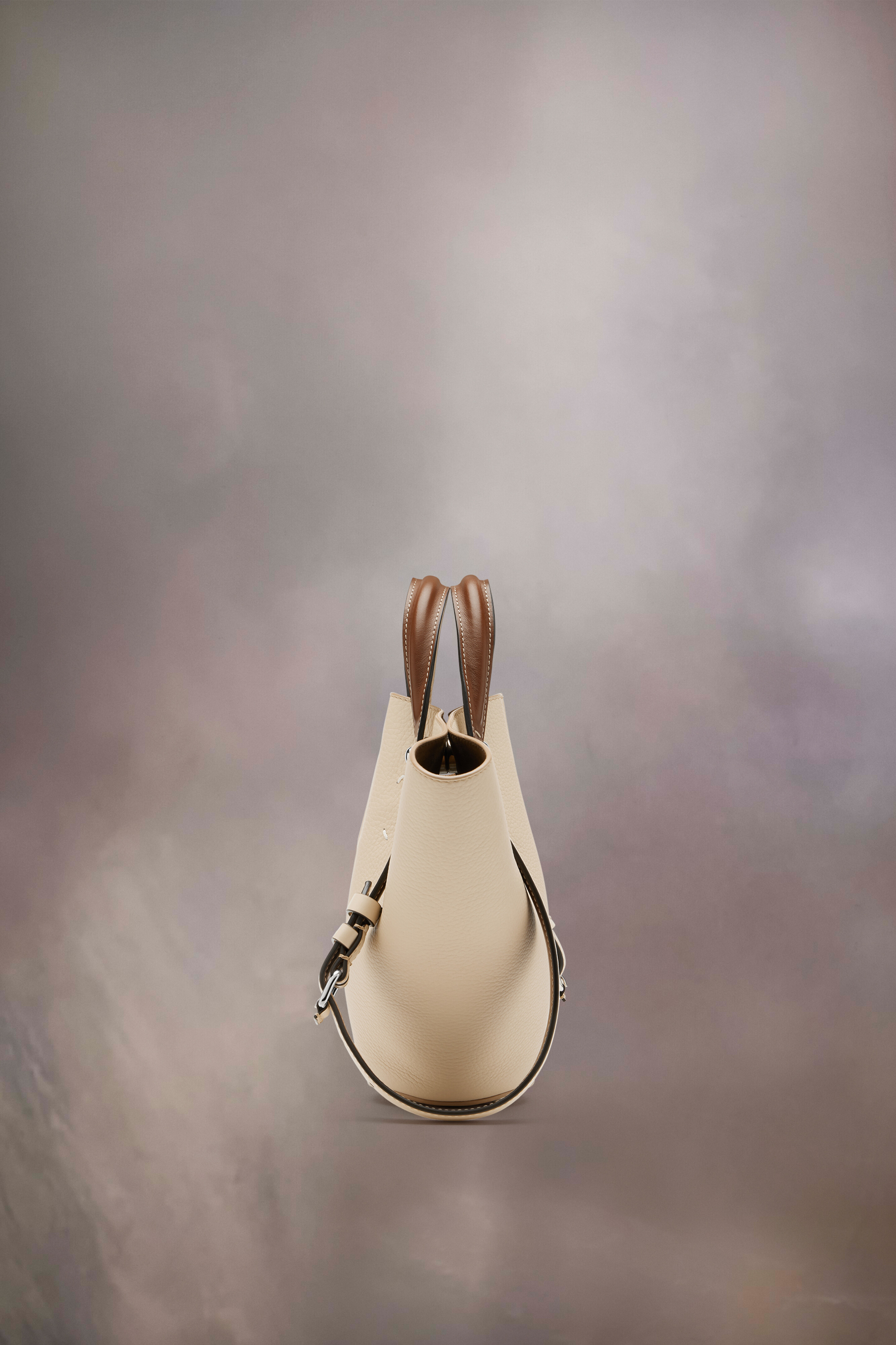 Sac Dress-age small marron en cuir Amande