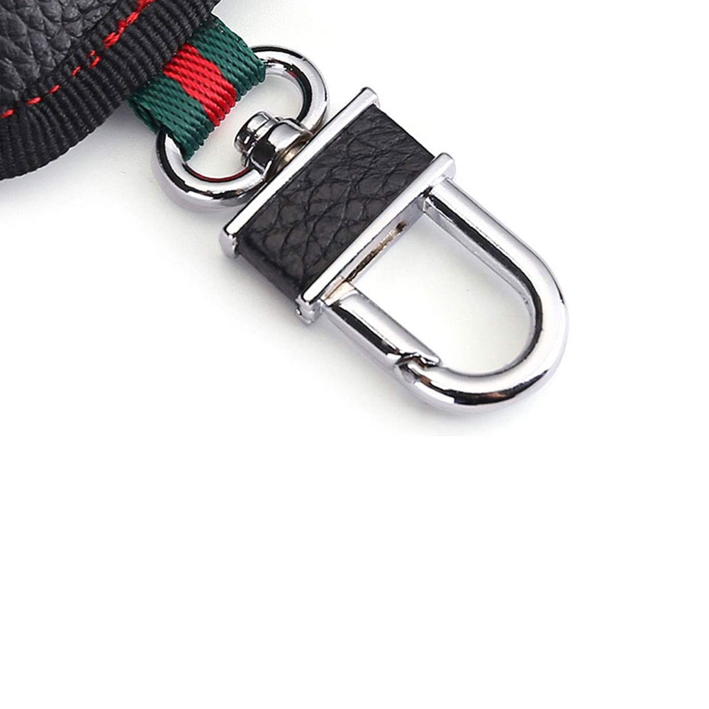 (11.5x7cm) Keyless Go RFID Anti Strahlung Leder Tasche Autoschlüssel Schutz Signal Blocker - Schwarz