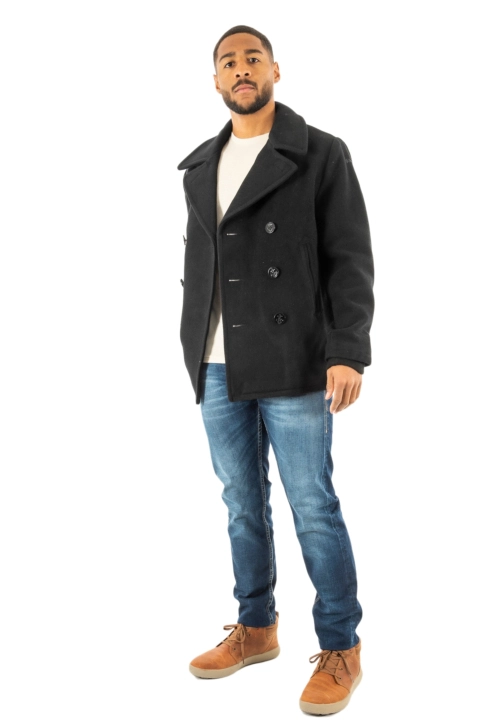 Manteaux schott seacoat black