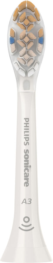 Philips 2x Soniske tandbørstehoveder - Hvid A3 Premium All-in-One