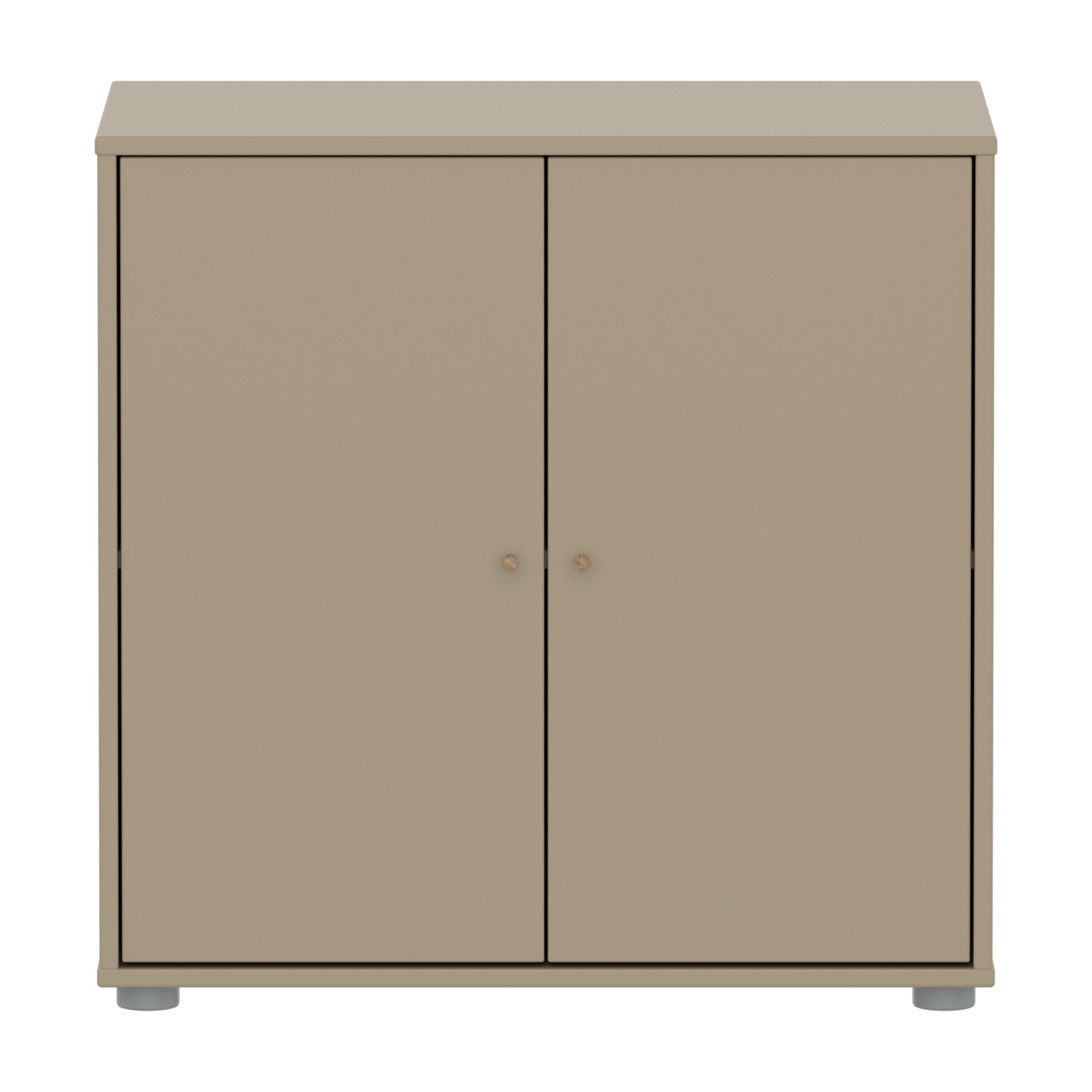 SAGA Regal mit Tür oat,oak knobs/pla.Füs - Oat / B: 75.0 cm x T: 45.0 cm x H: 74.0 cm
