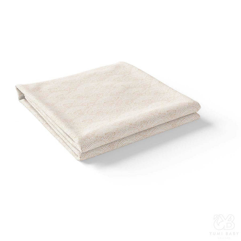 baby ledikantlaken Waves Hazelnut 100x150 cm beige