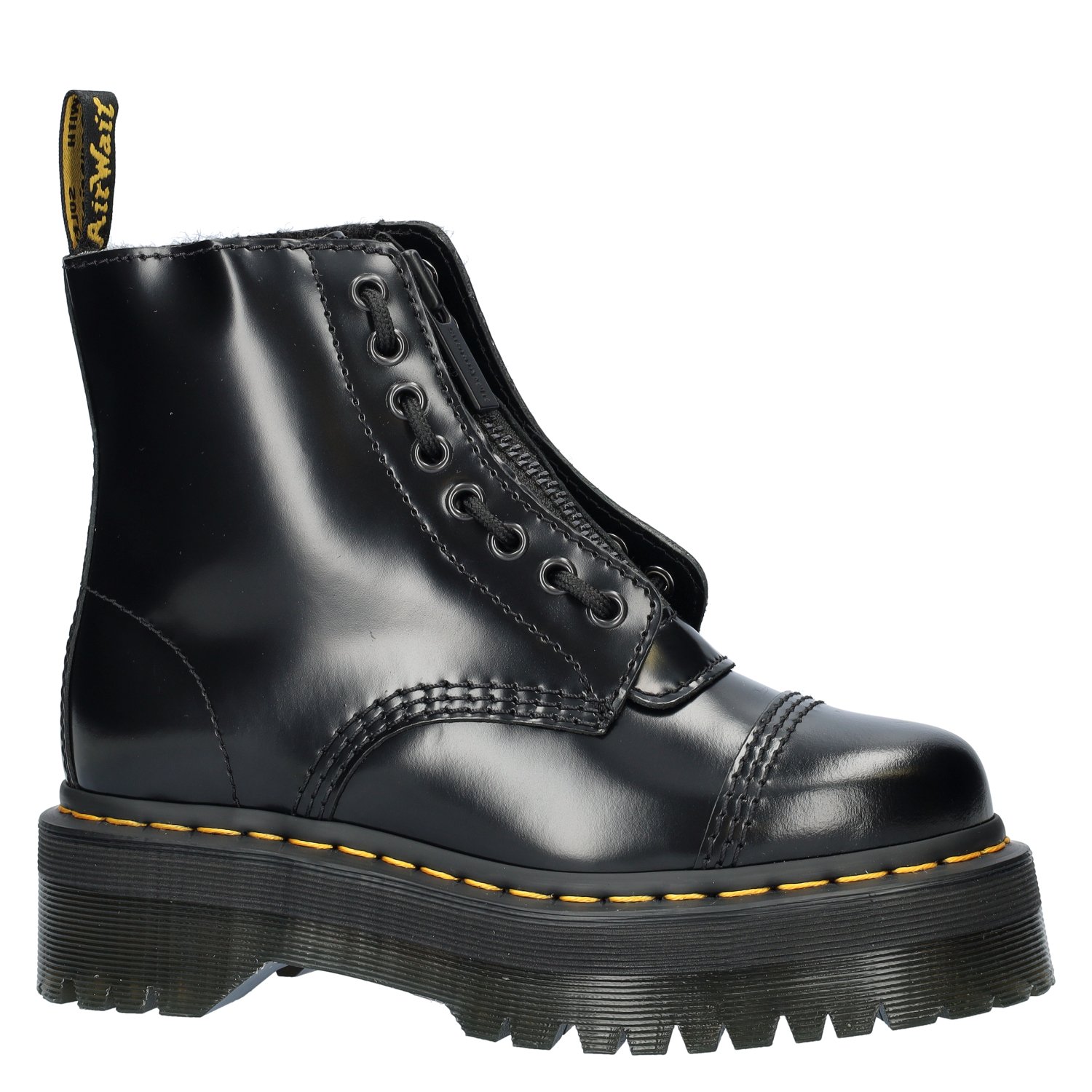 Dr. Martens Sinclair Fur dames veterboot Dr. Martens Zwart