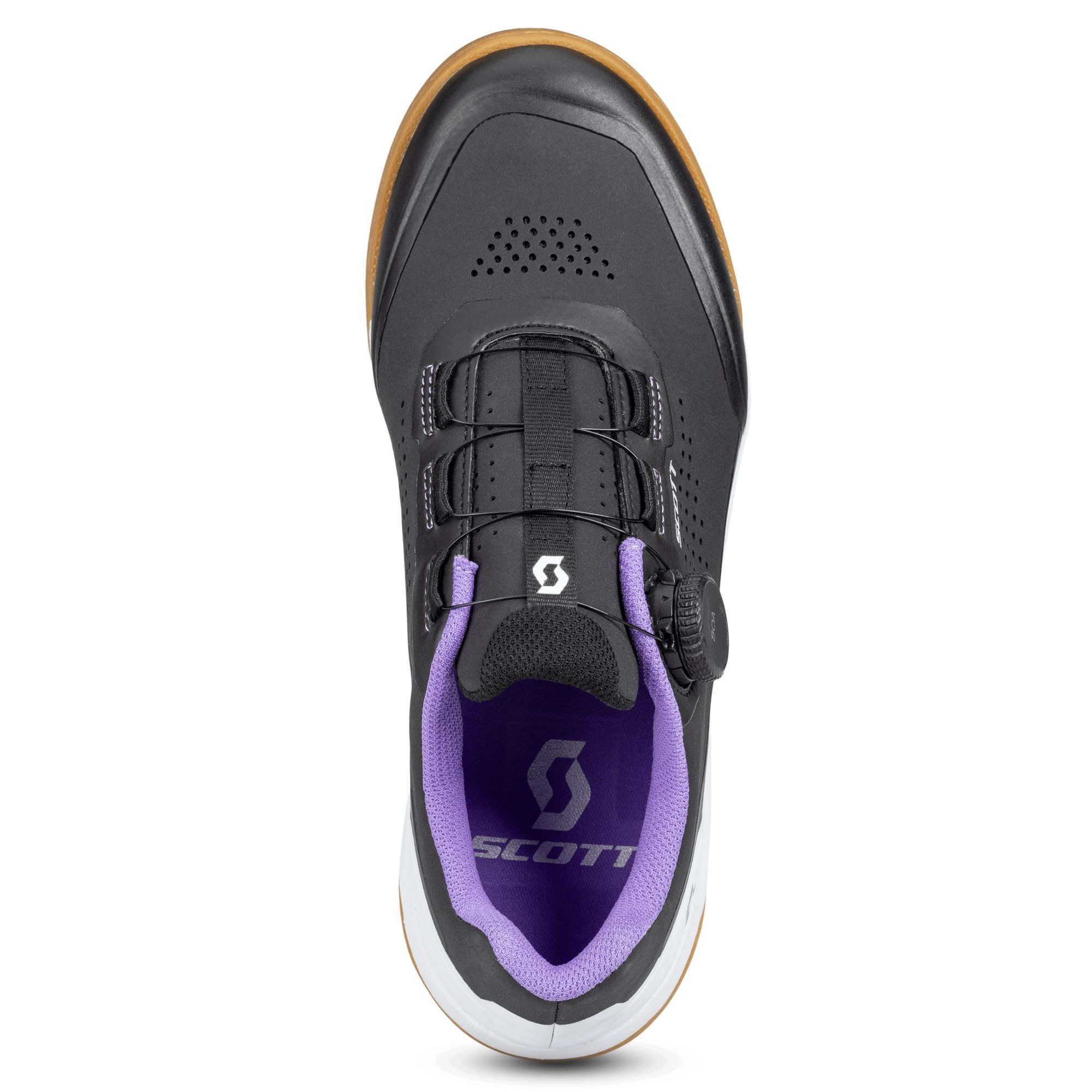 SCOTT Volt Evo Flat cykelsko sort/hvid dame