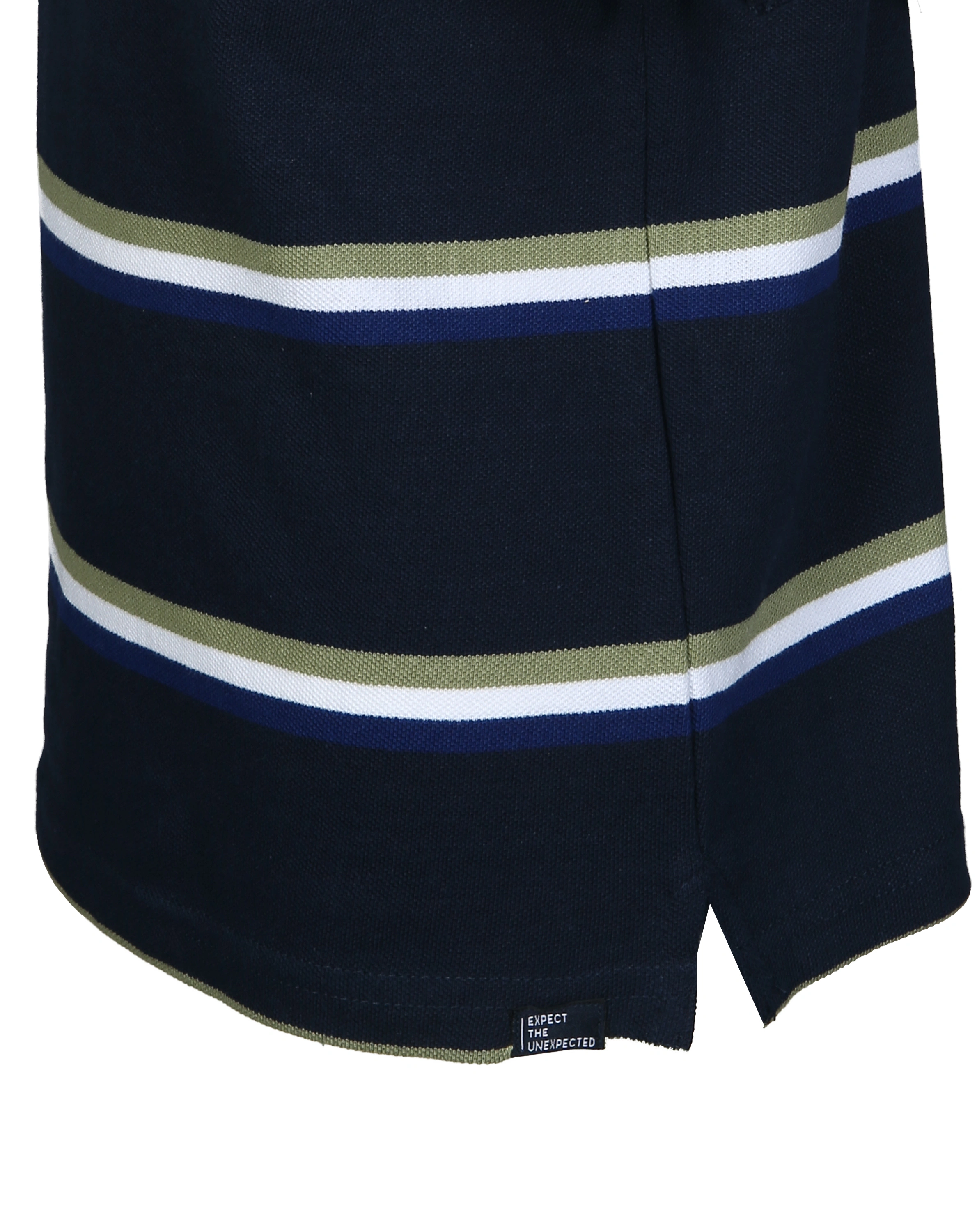 Poloshirt STREIFEN in marinblau