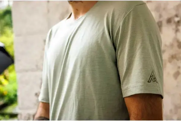 7mesh Desperado Merino Gravel Fietsshirt Korte Mouwen Groen/Grijs Heren
