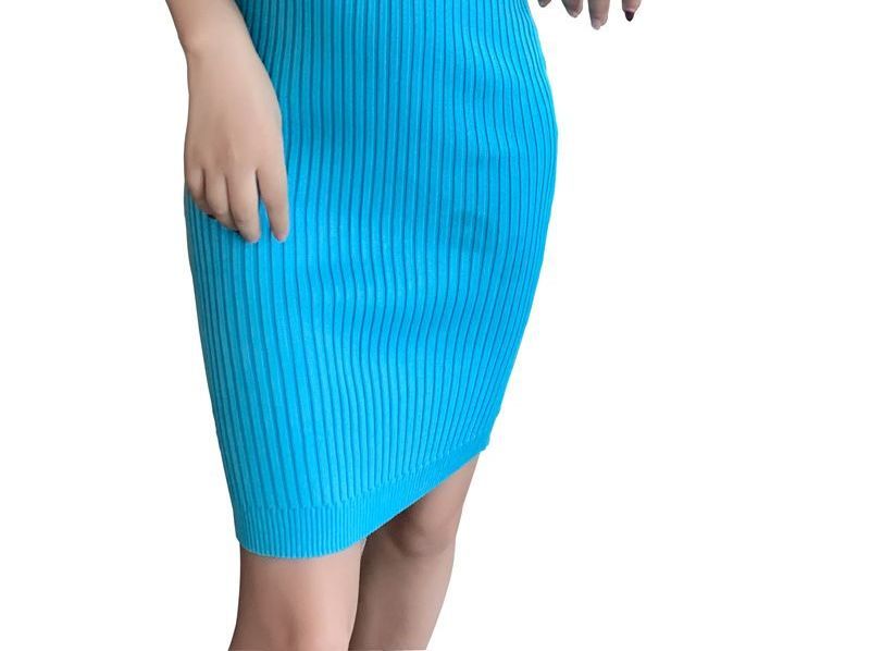 Girls Supply - Spaghettibandjes gebreide mini bodyconjurk