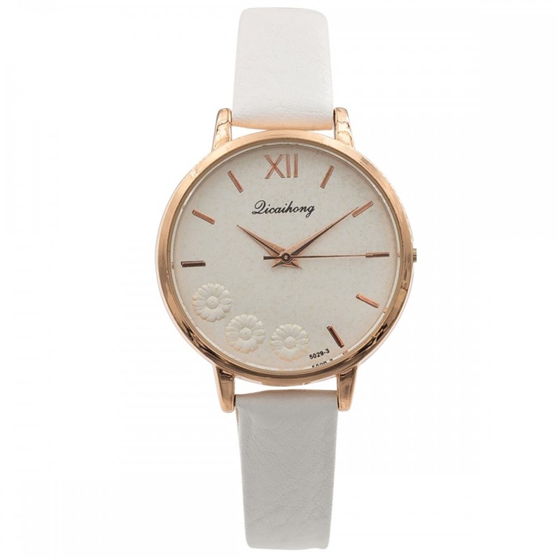 Montre Femme CHTIME bracelet Cuir Blanc