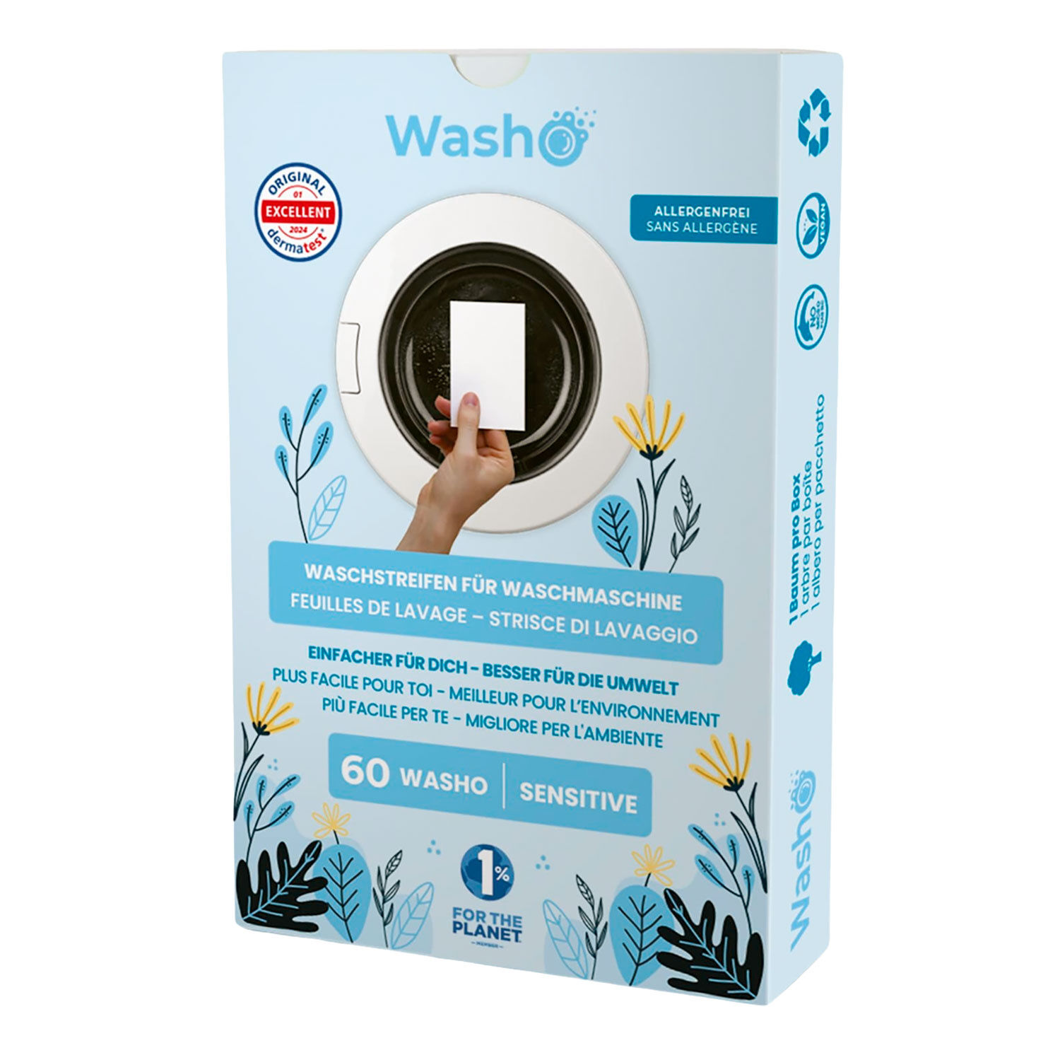 Washo Waschstreifen Soft, 60 Stück