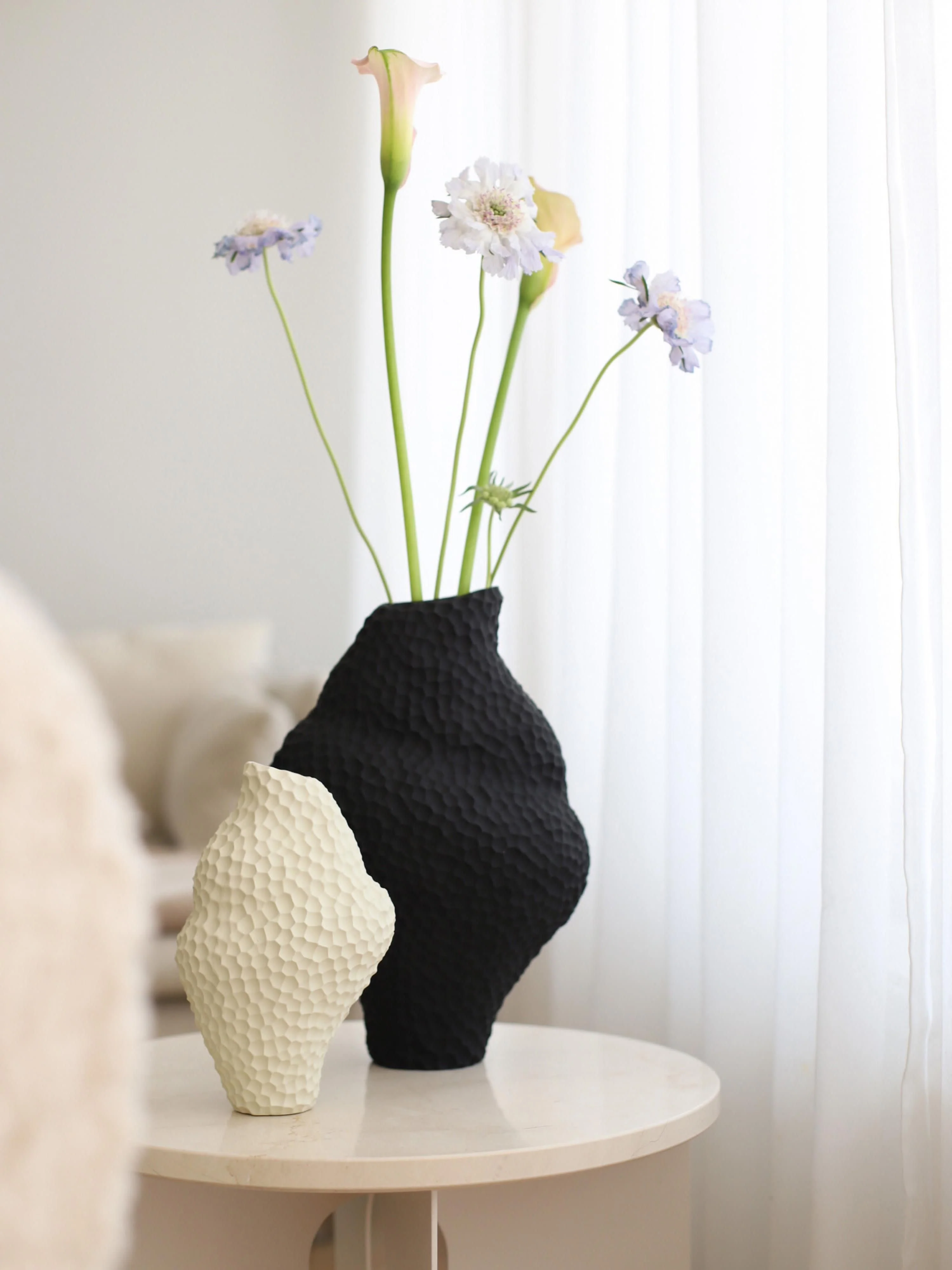 Design vaas Isla in organische vorm, H 32 cm