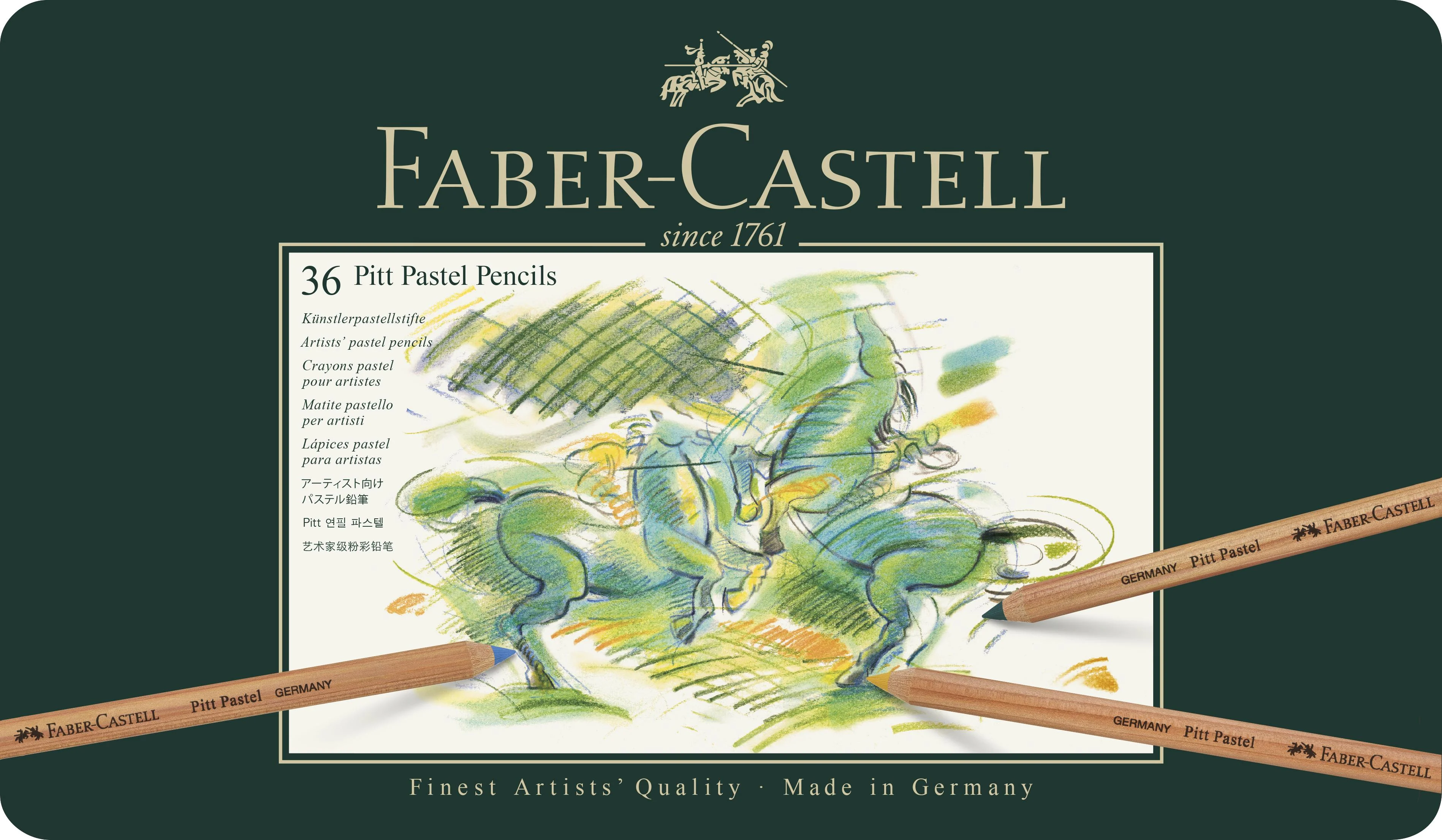 Faber-Castell - Pitt Pastel farveblyanter, 36 stk(112136)