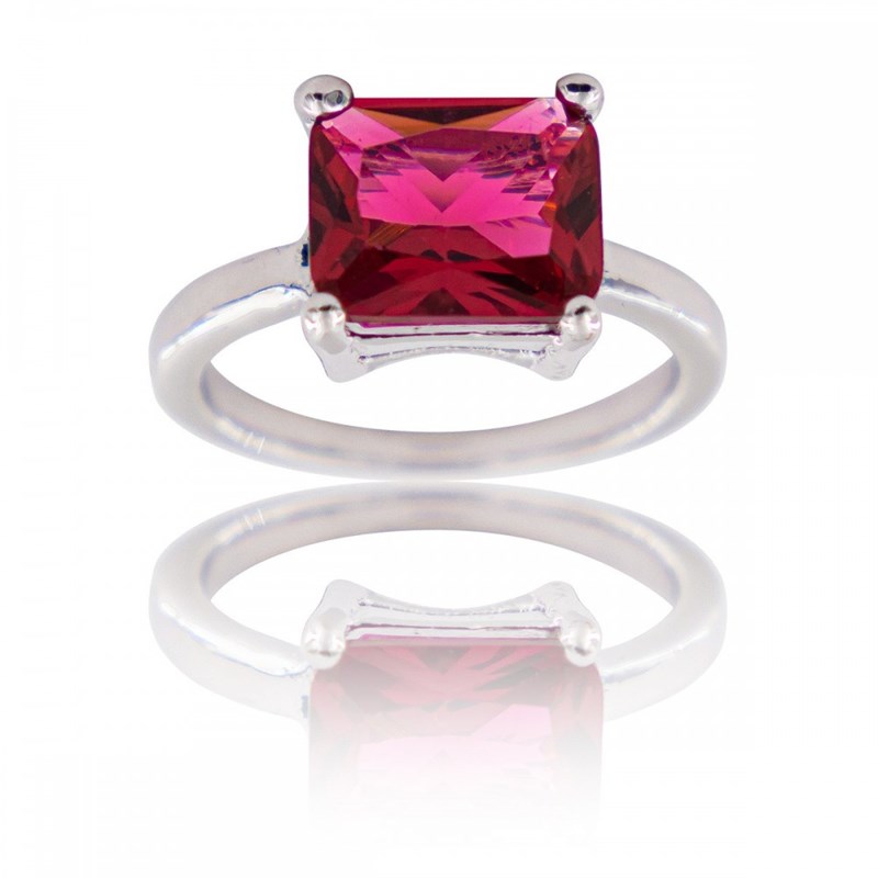 Bague Femme Rhodium PIERRA