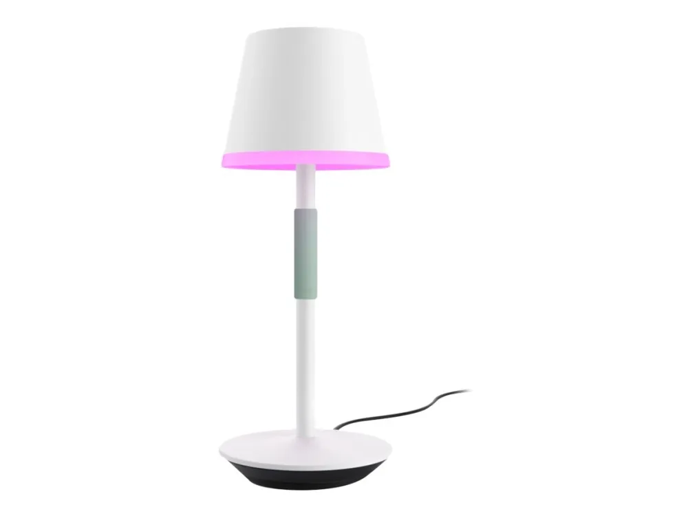 Philips Hue White and Color Ambiance Go - Bordlampe - LED - klasse G - 16 millioner farver - hvid, salviegrønt greb