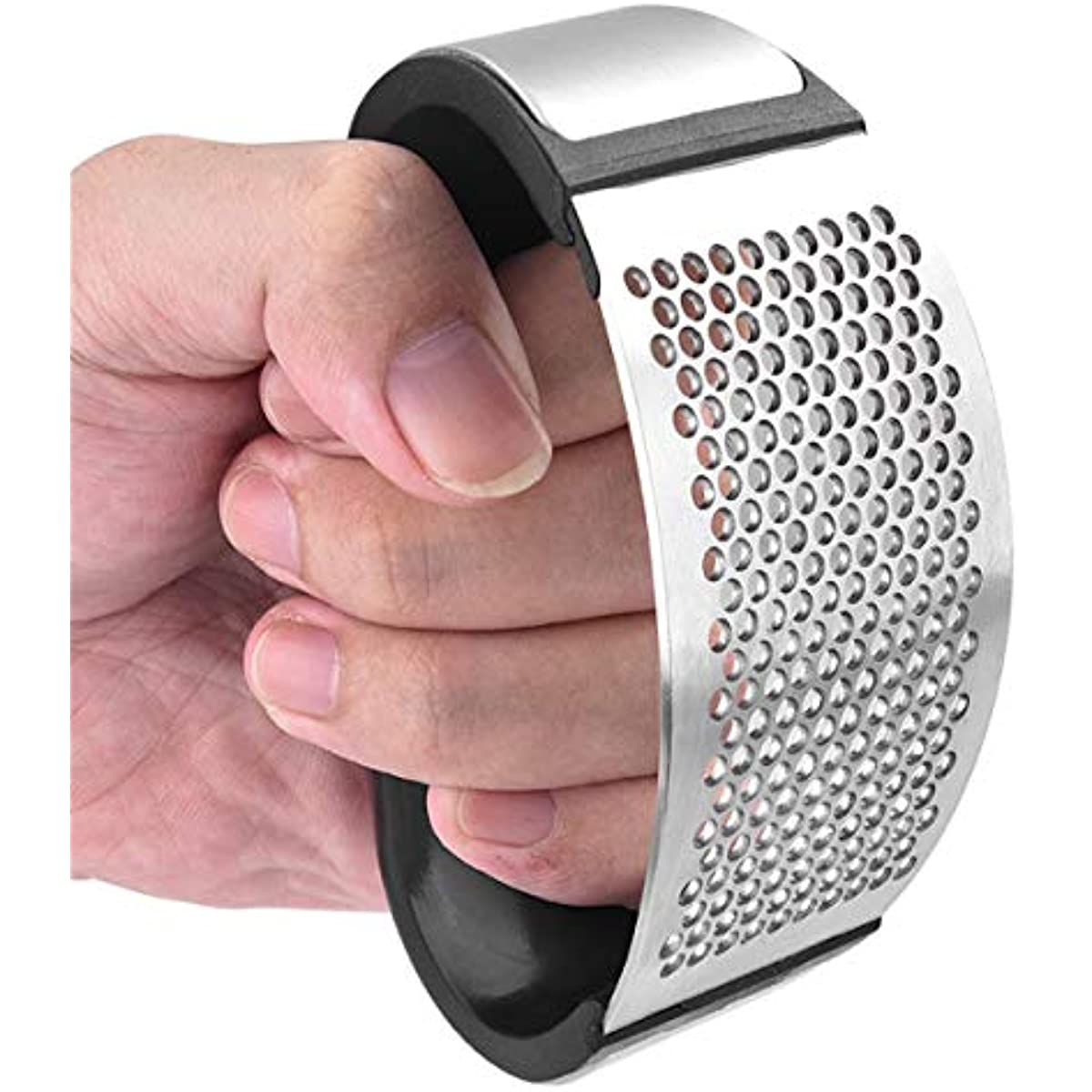 Espremedor Amassador de Alho em A&ccedil;o Inox e ABS