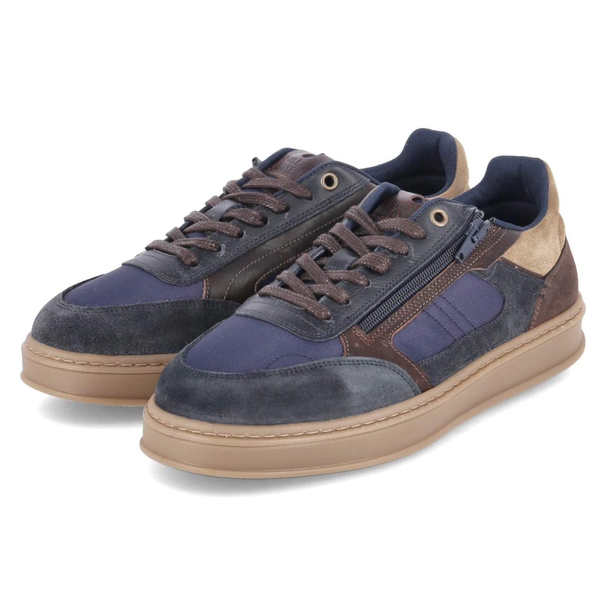 BullboxerLow Sneaker - Navy-Brown