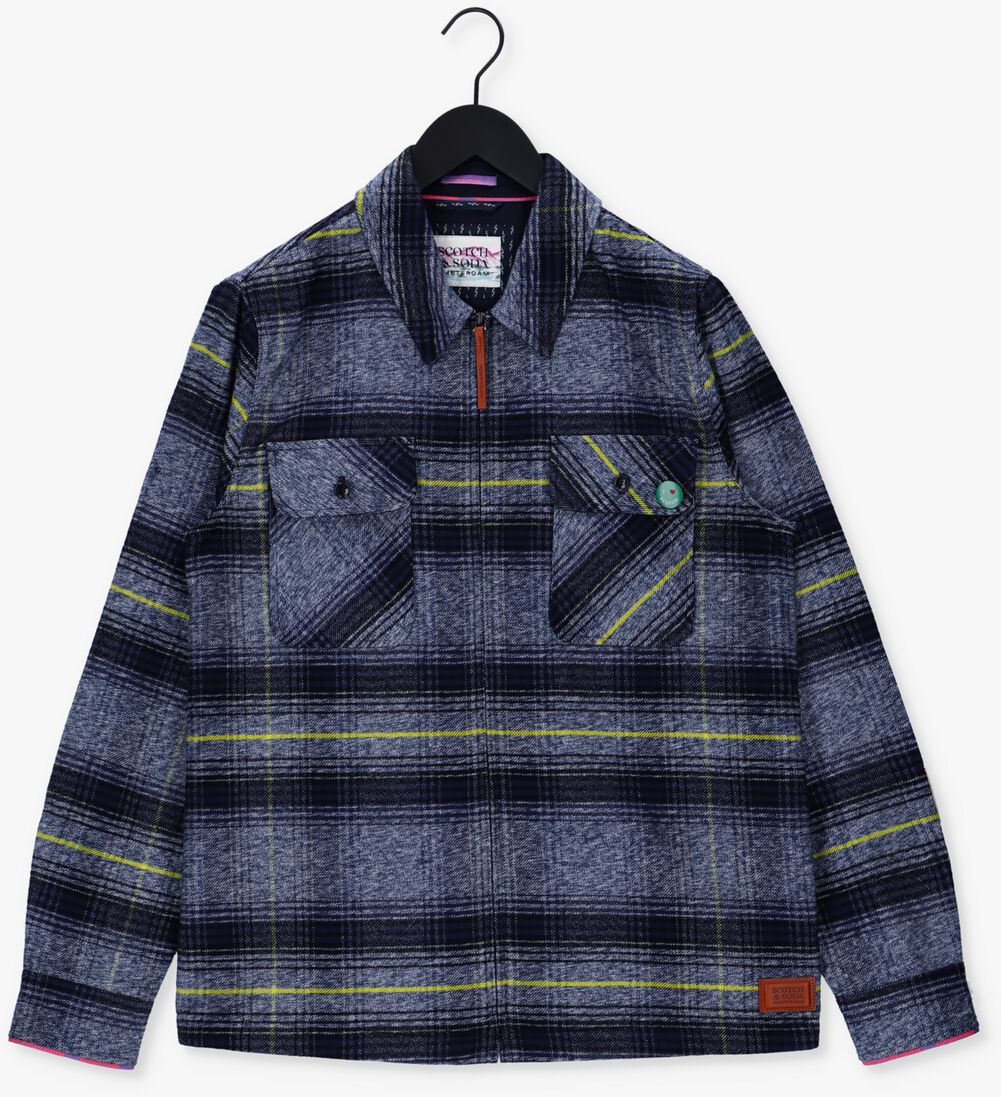SCOTCH & SODA multi scotch & soda overshirt checked shirt jacket
