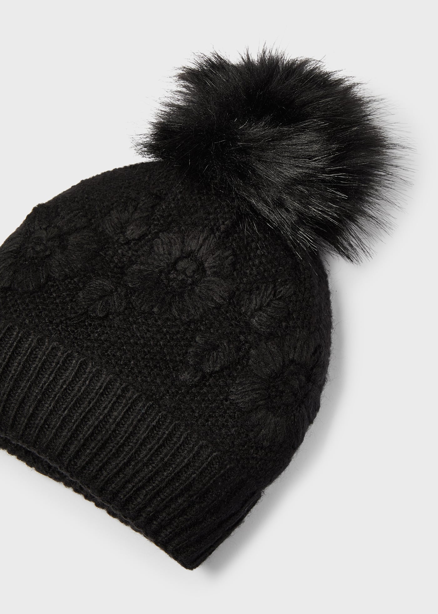 Conjunto de cachecol e gorro em poliéster reciclado para meninas