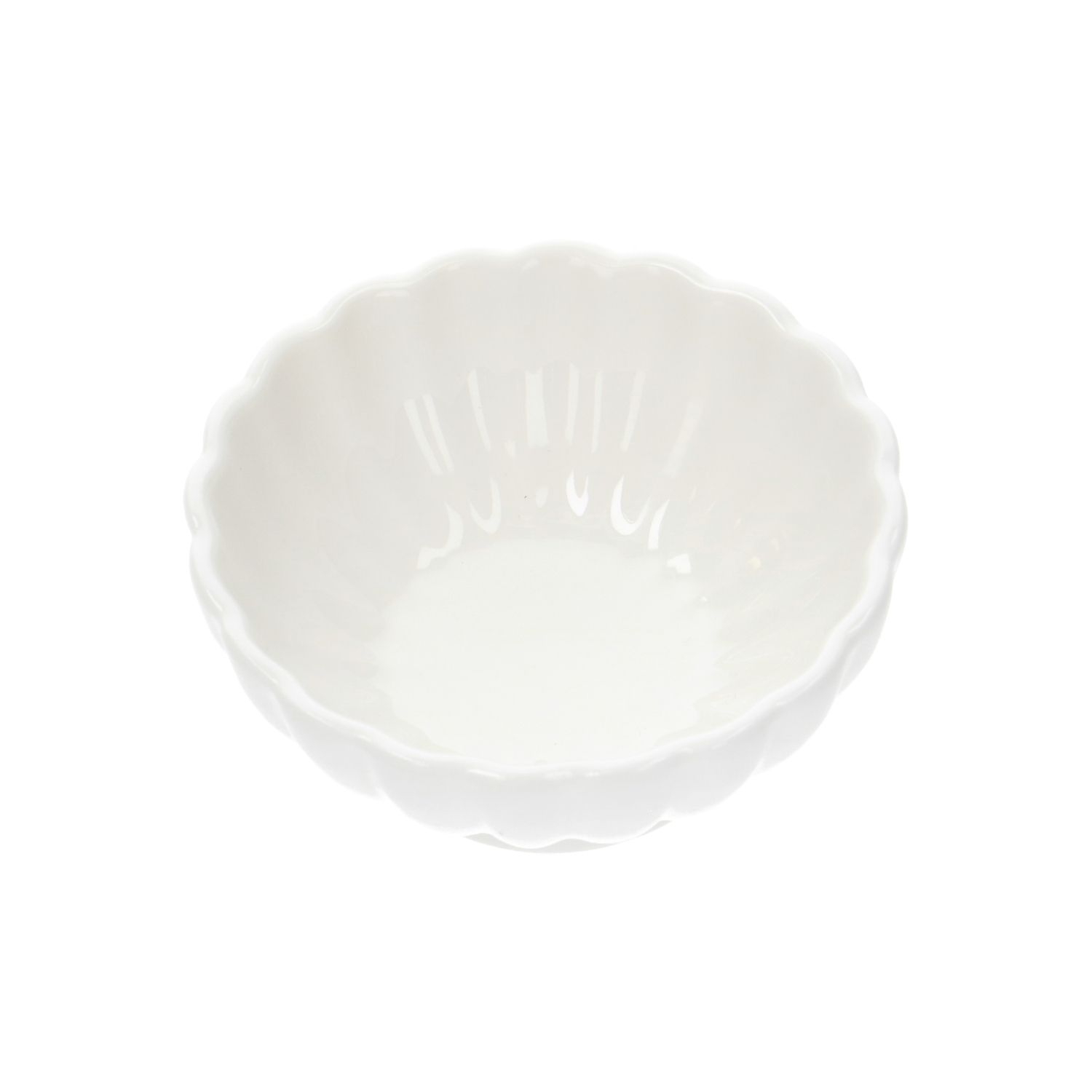 Schaaltje schulp, porselein, Ø8 cm