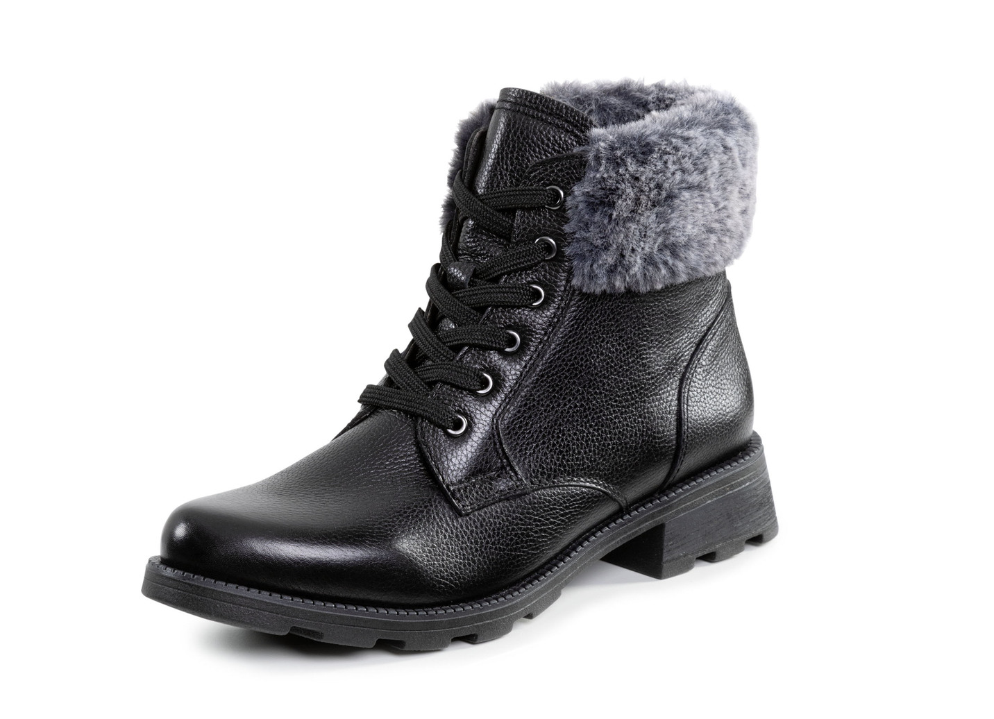 ELENA EDEN Stiefelette mit flauschigem Plüsch-Kragen