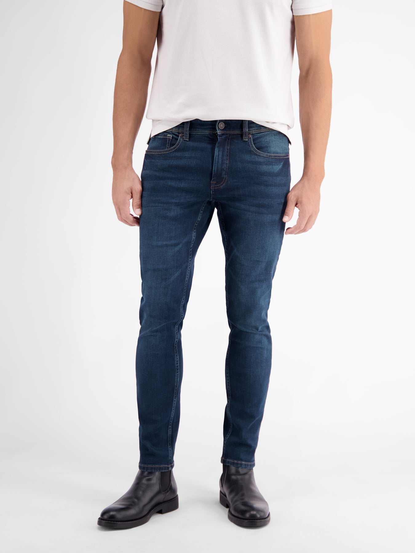 CONLIN 5-Pocket Stretch-Denim, SLIM FIT, unifarben