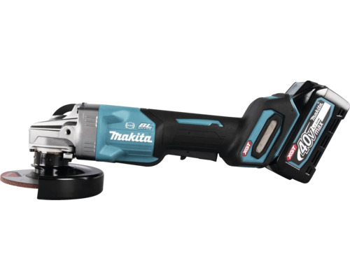 Makita XGT® GA013GM201 40V accu haakse slijper, inclusief 2 accu's (4,0Ah), lader en MAKPAC maat 4 koffer