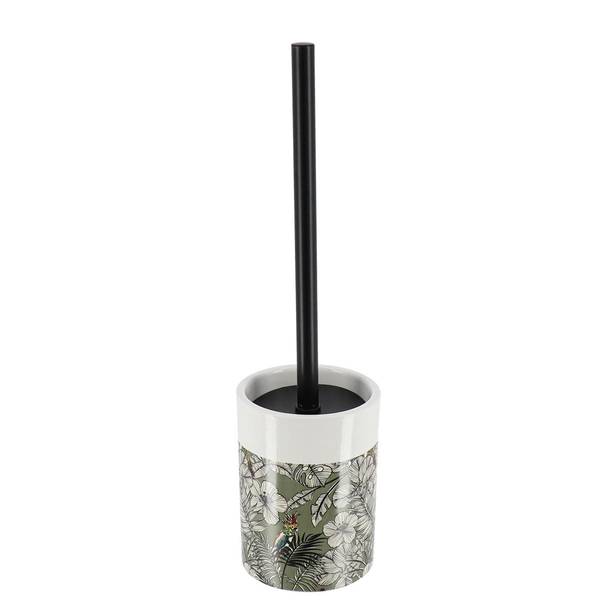 BROSSE DOLOMITE TIGE INOX NOIR IMPRIME JUNGLE FEVER KAKI