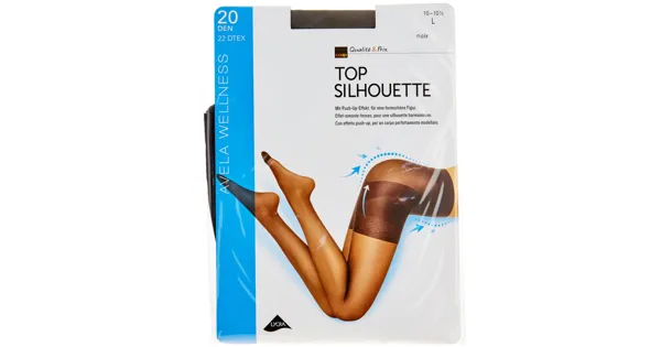 Avela Strumpfhose Top Silhouette Noir 10 - 10.5