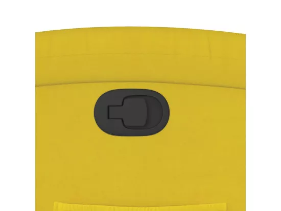Fauteuil inclinable jaune velours