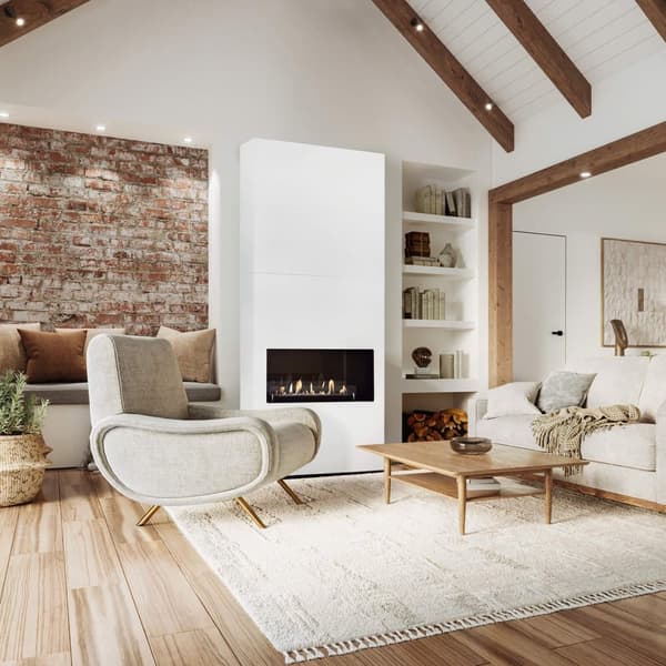 Ambiance BCW bioetanolpeis - Hvit - Høyt tak - 3,5 KW varme