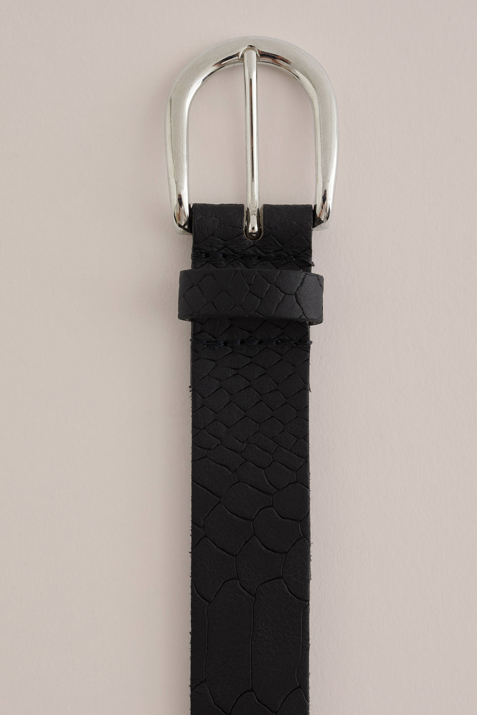 WE Fashion leren riem zwart