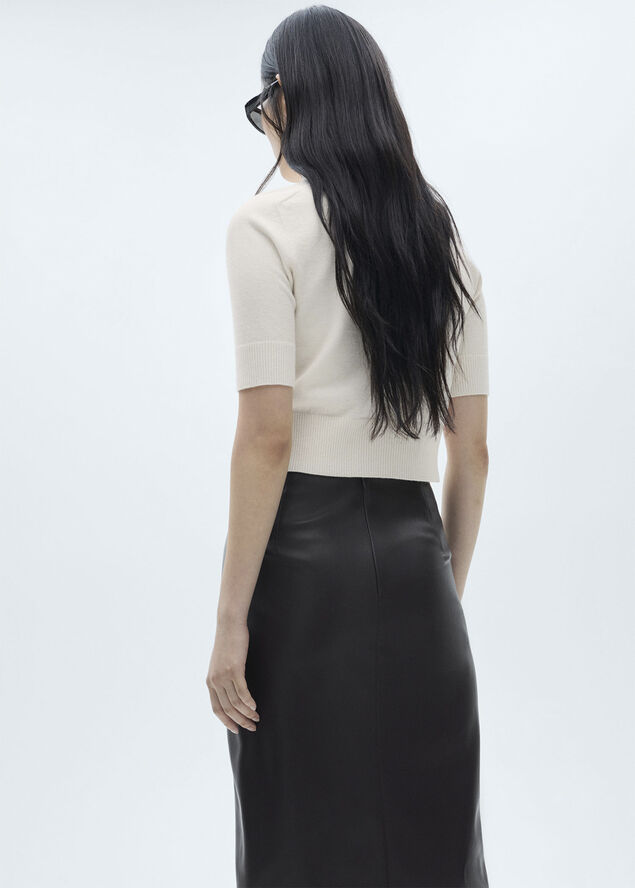 MANGO SWEATER. -- NURIA Lt pastel brown
