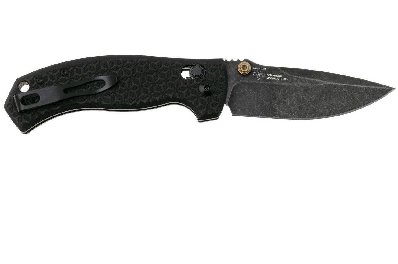 Fox Anzu FX-560 G10B Magnacut, Black G10, zakmes, Les George design