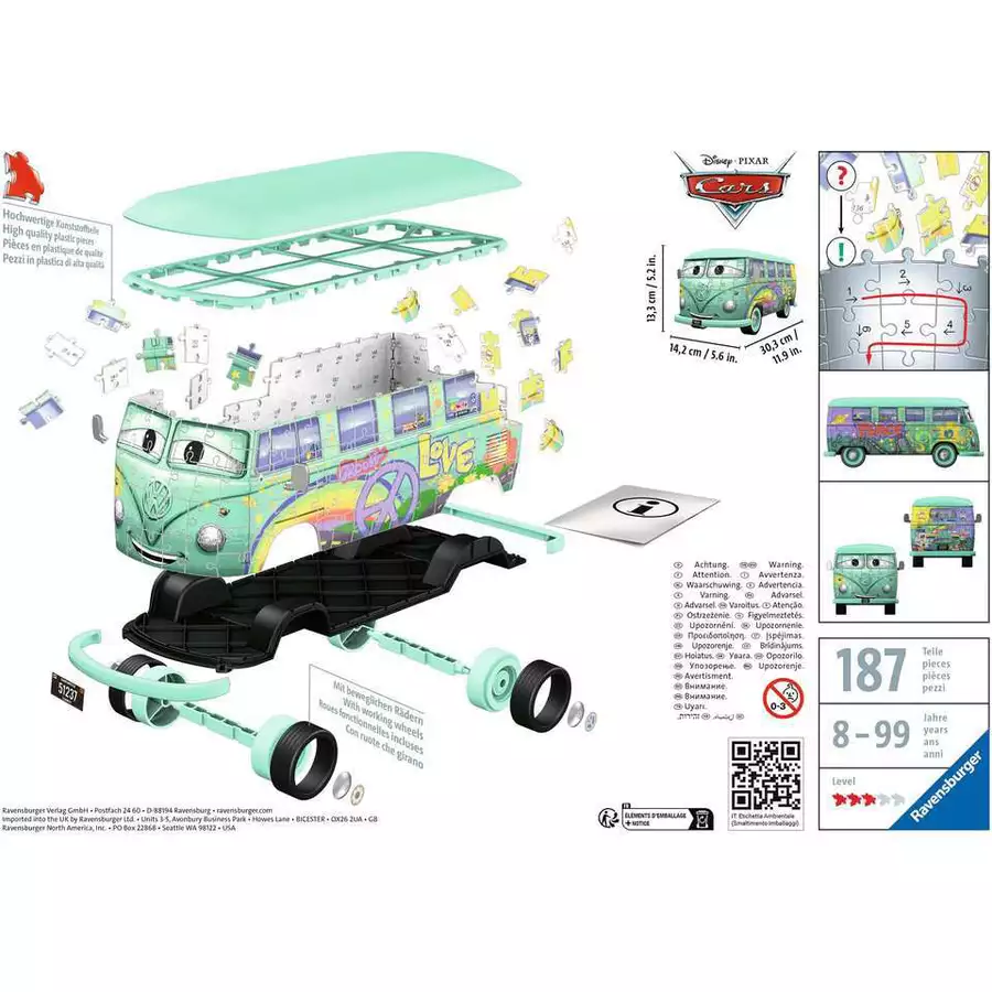 Ravensburger Volkswagen T1 Cars Fillmore bunt