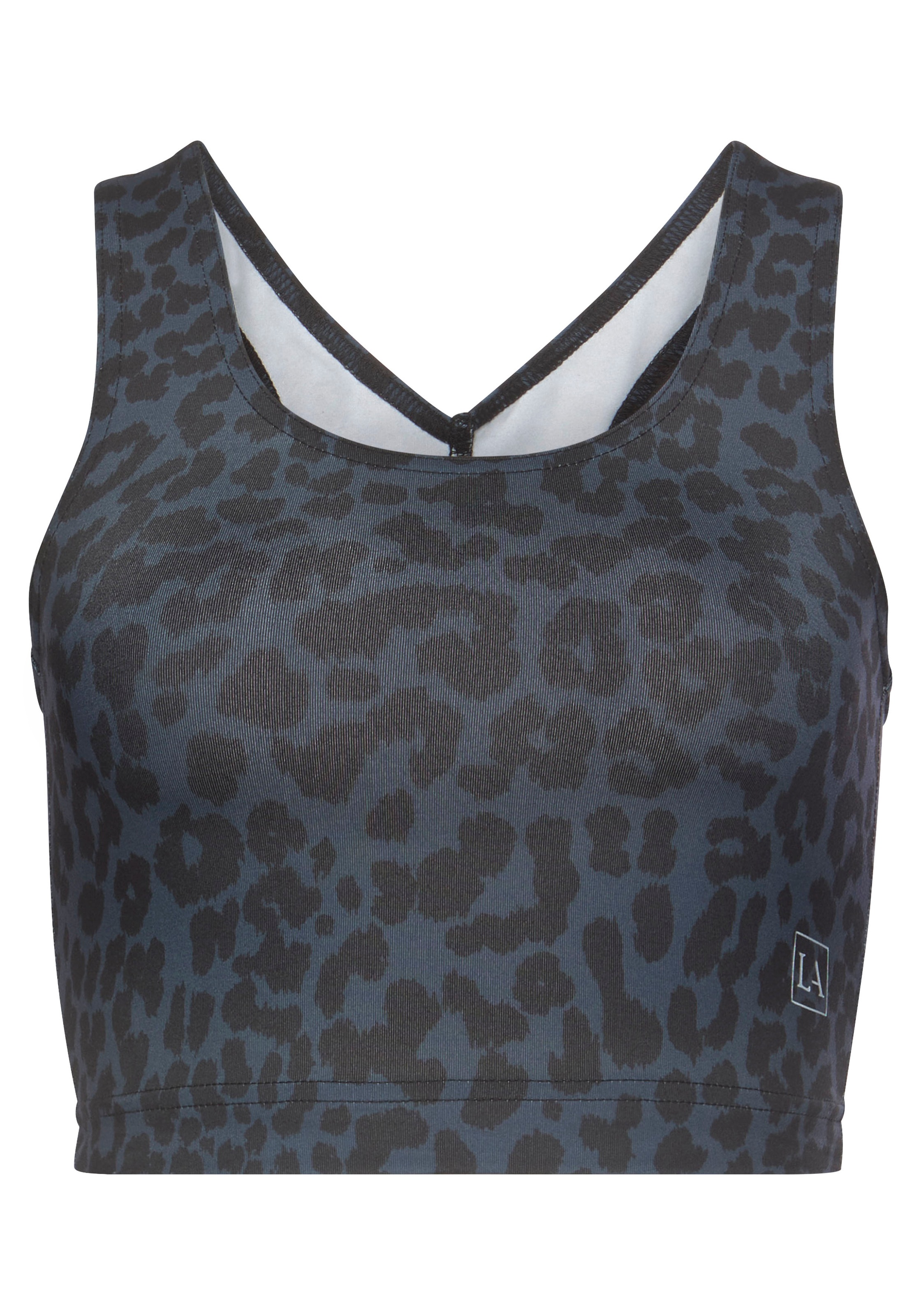 LASCANA ACTIVE Funktionsshirt mit Leo Muster und breite Träger