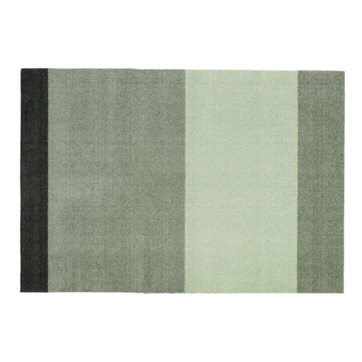 Tica Copenhagen Stripe Horisontal Gulvtæppe, Grøn/Støvet/Mørk Grøn, 90x130 cm
