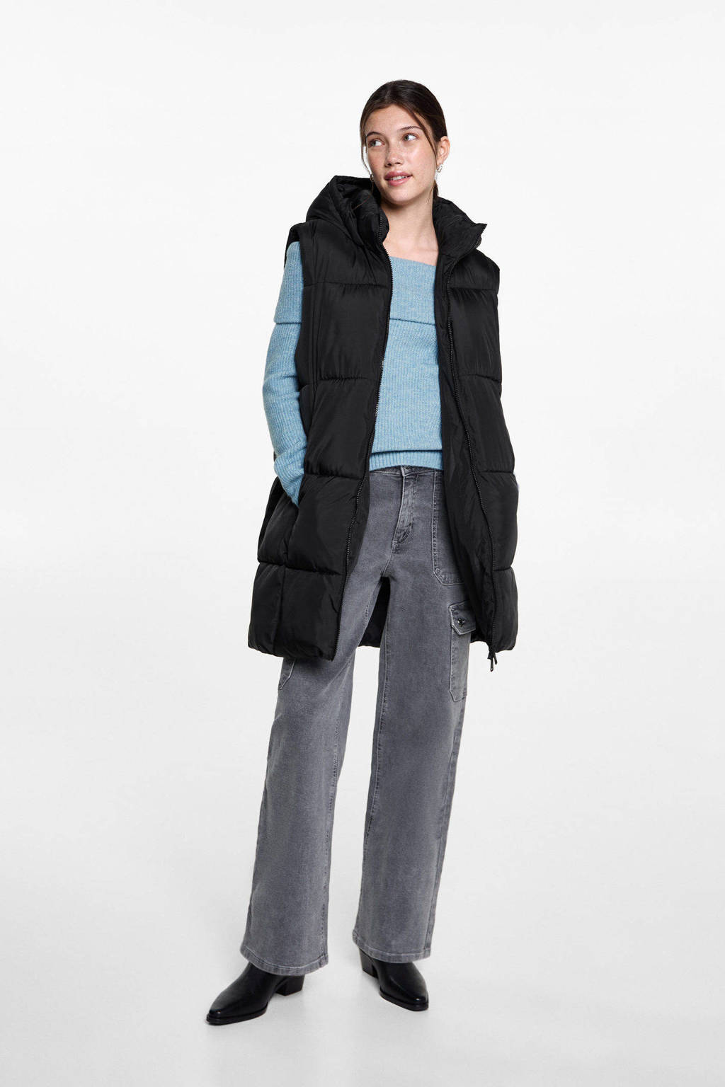 MANGO TEEN bodywarmer zwart