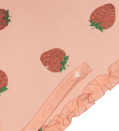 Konges Sløjd Regenschirm - Frill - Strawberry Glitter