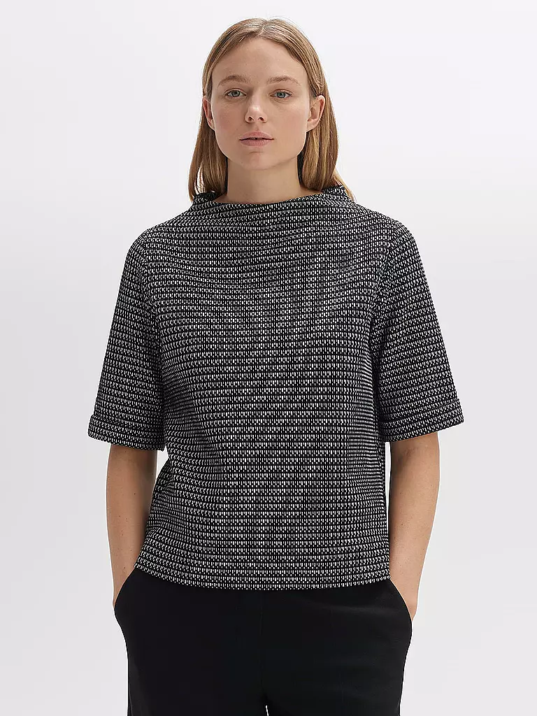 OPUS Pullover GADENI STRUCTURE schwarz