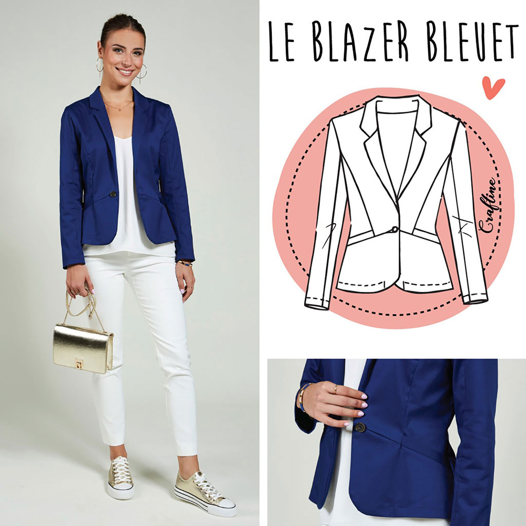 Patron blazer BLEUET - CRAFTINE