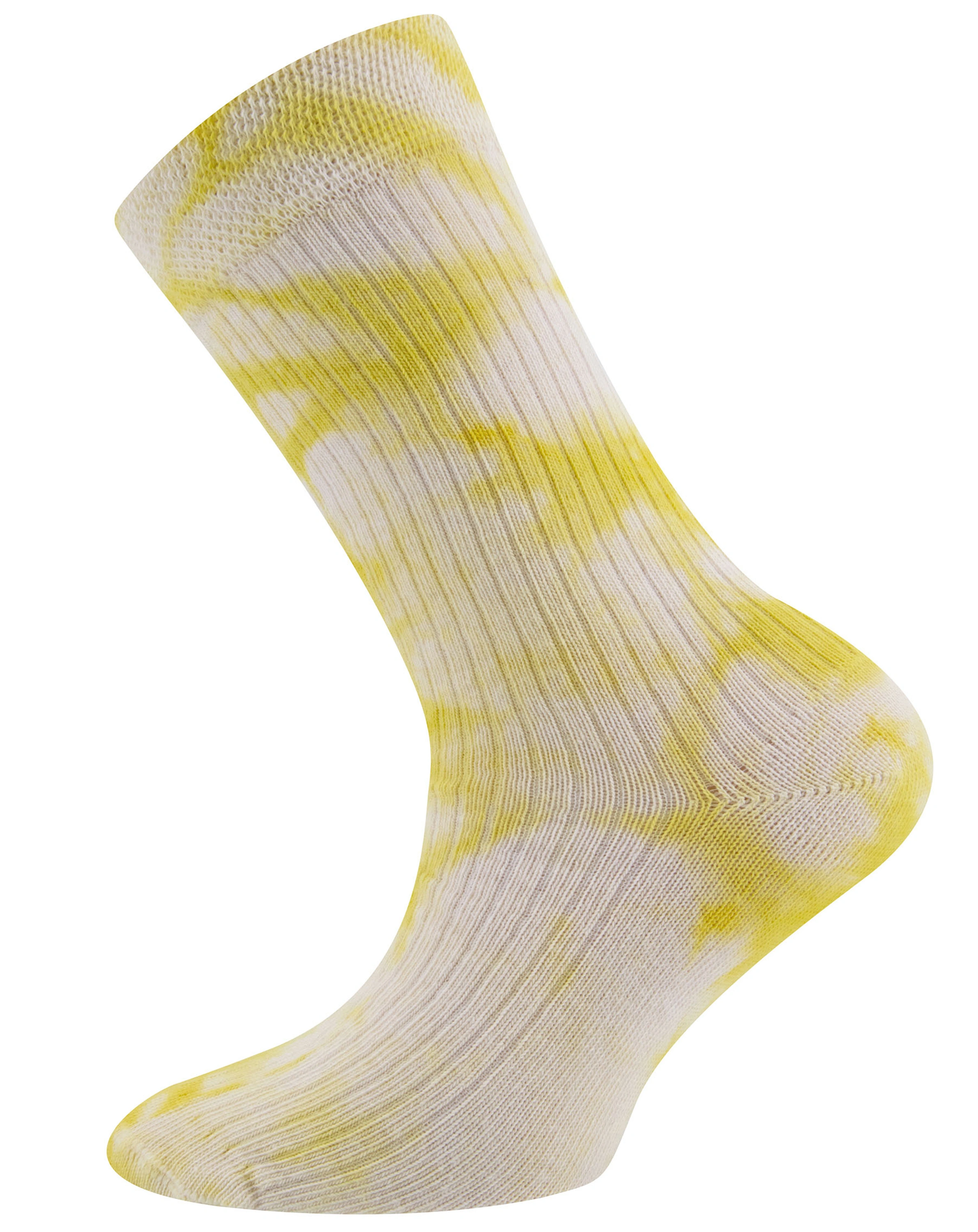 Socken BATIK & RIPPE 2er-Pack in lila/gelb
