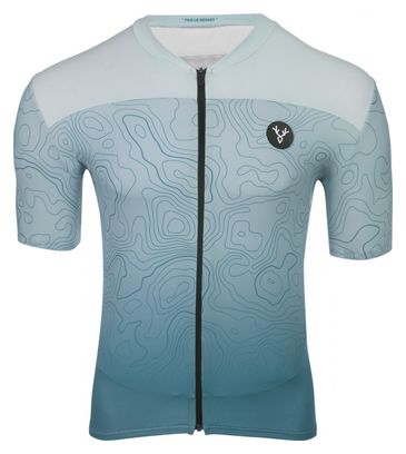 Maillot Manches Courtes LeBram Grand Ballon Bleu Coupe Ajustée