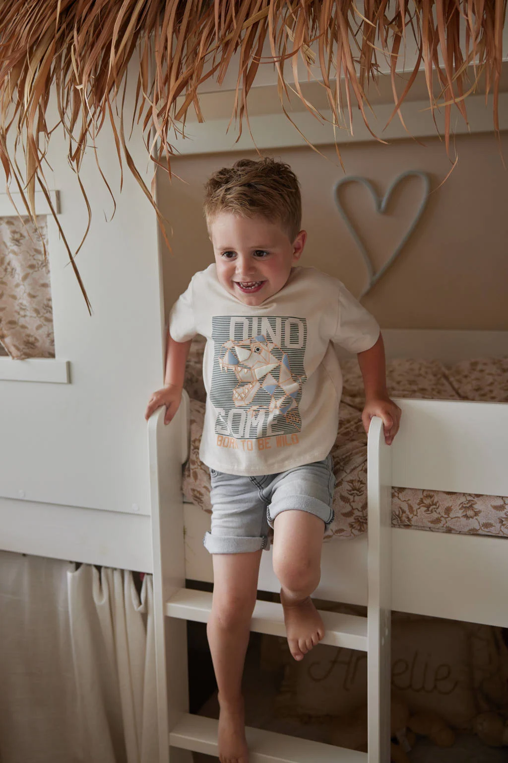 Dirkje denim short grey denim