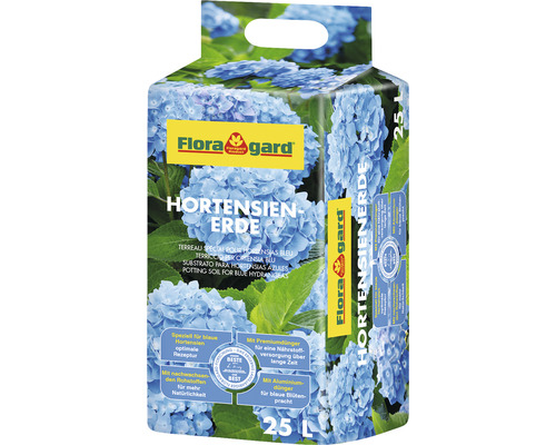 Floragard hortensiagrond voor blauwbloeiende hortensia's, 25 L