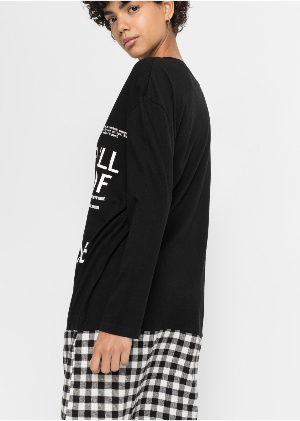 Robe avec empiècement tissé