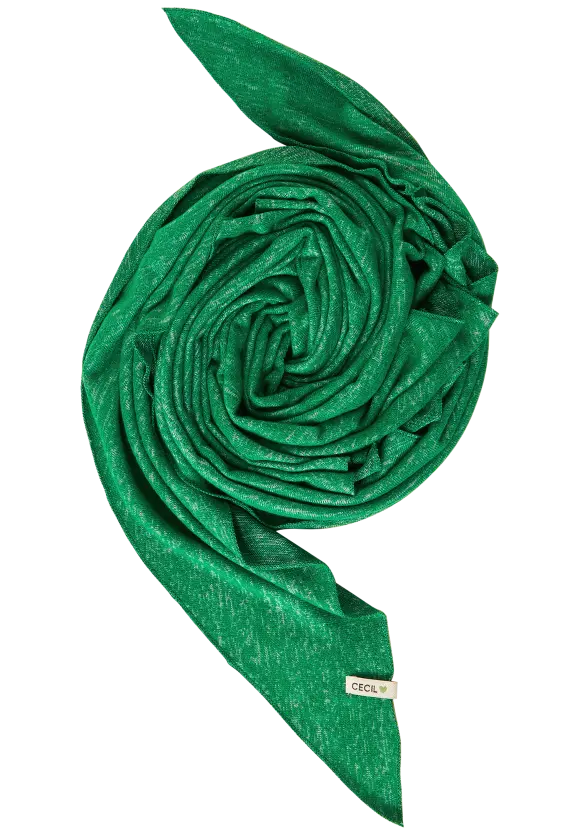 Softes Dreieckstuch - easy green melange