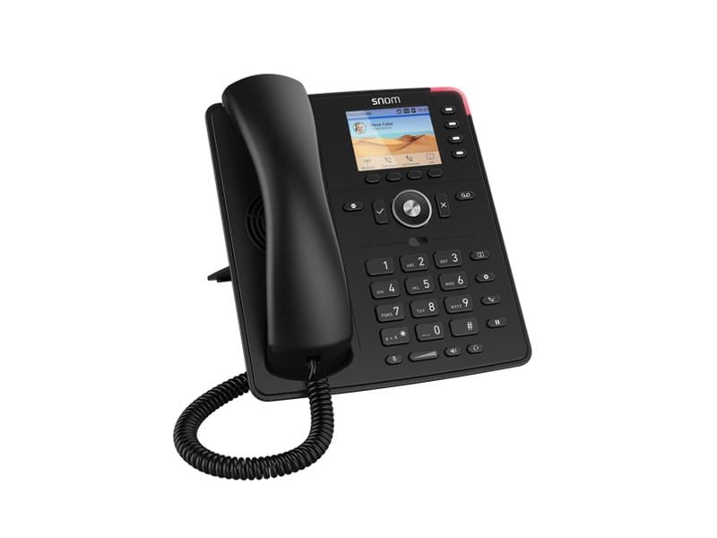 snom Tischtelefon D713 Schwarz Kostengünstiges Profi-IP-Telefon