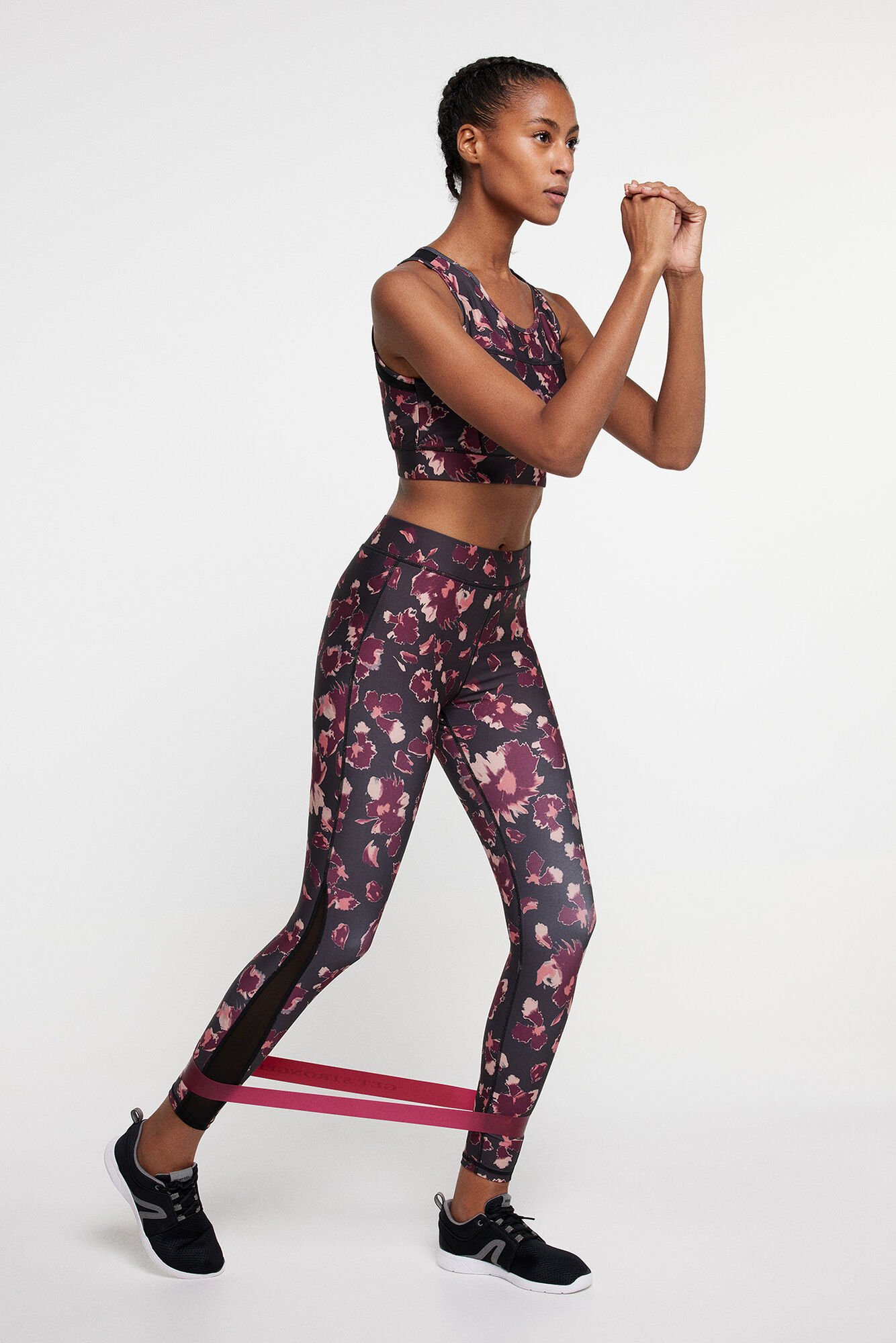 sutiã esportivo floral