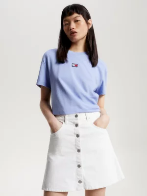 Camiseta Reciclada com Corte Clássico e Estampa de Emblema